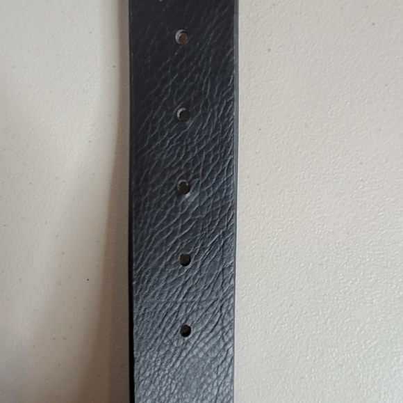 Studded Black Vegan Leather Belt - Women's Medium - Picture 5 of 8